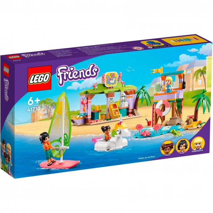 Конструктор детский LEGO FRIENDS РАЗВЛЕЧЕНИЯ НА ПЛЯЖЕ ДЛЯ СЕРФЕРОВ 41710