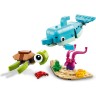 Конструктор LEGO CREATOR ДЕЛЬФИН И ЧЕРЕПАХА 31128 3776569