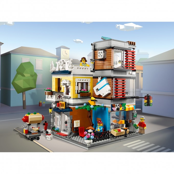 Конструктор LEGO CREATOR ЗООМАГАЗИН И КАФЕ В ЦЕНТРЕ ГОРОДА 31097 1367184